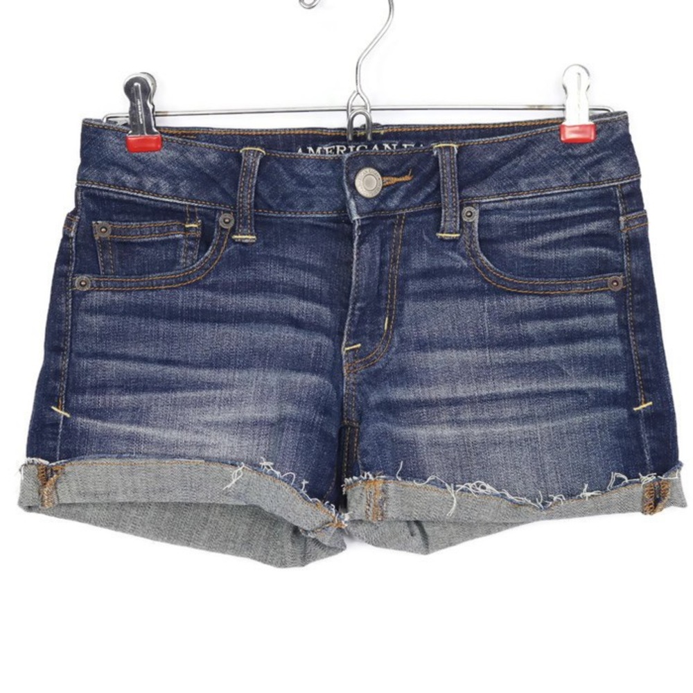 American Eagle Distressed Super Stretch Jean Shorts
